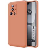 Tumundosmartphone Zachte vloeibare siliconen beschermhoes voor Xiaomi 13 Lite 5G, roze