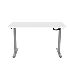 Euroseats Zit-sta Werkstation Grijs en Wit Tafelblad 1200 x 800 mm