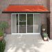 Maison Exclusive - Parasol rétractable, orange et marron, 3,5 x 2,5 m, tissu et aluminium