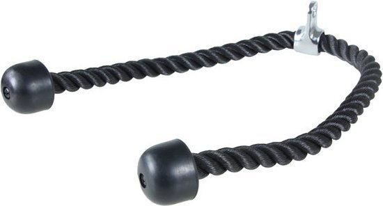 Lifemaxx Tricep rope XL | 100cm | Zwart