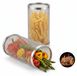 Panier à grill en acier inoxydable 20 cm, set de 2 pièces – panier à grill roulable avec couvercle, maille fine pour légumes, frites et poisson, lavable au lave-vaisselle