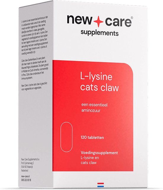 New Care Supplements New Care L Lysine Cats Claw Tabletten
