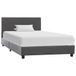 vidaXL Bedframe Kunstleer Grijs 90x200 cm