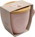 COZY Tasse mit Bambusdeckel (rose)