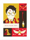 WB Art of the 100th You're a Wizard Harry Art Print 30x40cm | Affiche