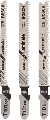 Bosch 3-delige decoupeerzaagbladenset T 101 BIF; T 101 AOF