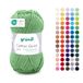 Gründl Wol Cotton Quick uni - dunne wol voor haken - breigaren - haakgaren - glanzend en huidvriendelijk - 100% katoen - 1 kluwen 50 g / 125 m - naalddikte 3-4 - salie