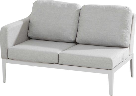 4 Seasons Outdoor Almeria 2 zitsbank met armleuning rechts - grijs