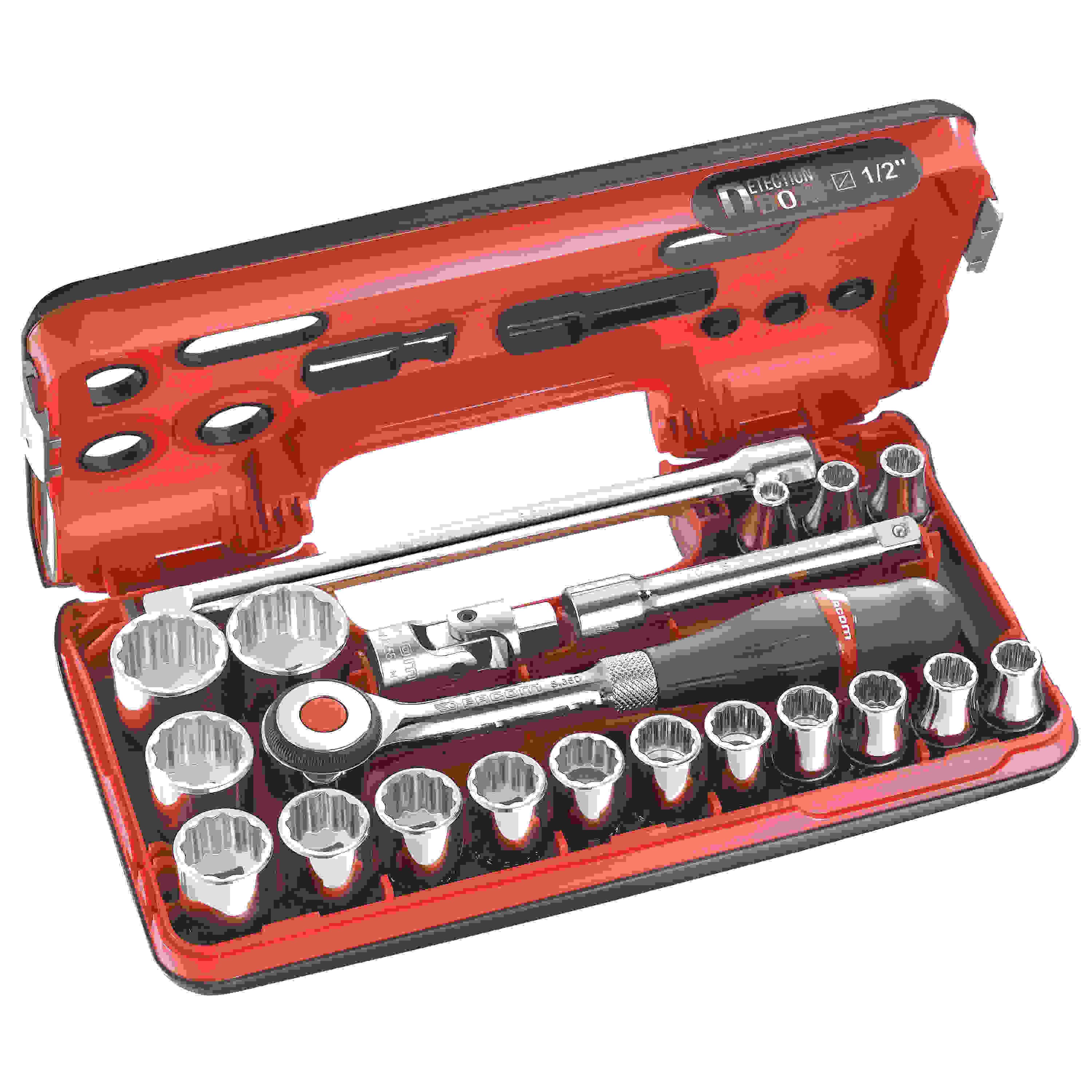 FACOM S.360DBOX112 Dopsleutelset 8-32 mm 12-kant 1/2\" Metrisch