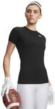 Under Armour Heatgear Authentics Comp T-shirt Korte Mouwen Zwart XL Vrouw