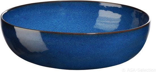 ASA Selection Saisons Midnight Blue Saladeschaal - ø 30 cm - Aardewerk - Blauw