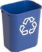 Rubbermaid Afvalbak Recycle 12.9L Blauw