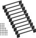 SOTECH BLACKLINE XII BA 128 mm meubelgrepen zwart mat aluminium