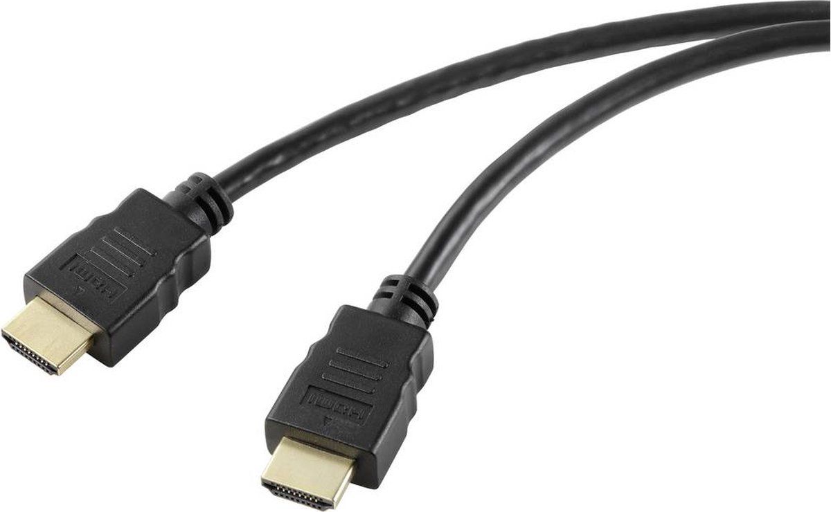 SpeaKa Professional SP-10481300 HDMI-kabel HDMI Aansluitkabel HDMI-A-stekker, HDMI-A-stekker 5.00 m Zwart 8K UHD, PVC-m