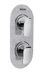 Bristan MALP SHCDIV SS Metallix Alp Verborgen Dual Control Valve en Omleider Zilveren Sparkle, Chroom/Zilver