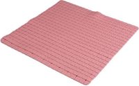 Urban Living Badkamer/douche anti slip mat - rubber - oud roze - 55 x 55 cm