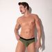 CODE 22 Zebra Brief Khaki - MAAT L - Heren Ondergoed - Slip voor Man