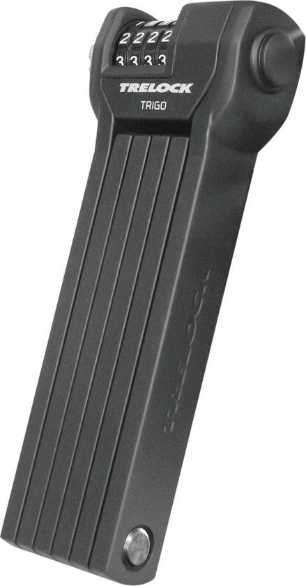 TRELOCK Vouwslot FS 360/85 CODE - Zwart - 85cm