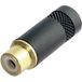 Rean AV NYS372-P-BG Connecteur Cinch, droit Nombre de pôles : 2 Noir 1 pièce(s)