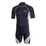 Beco Men's Wetsuit Shorty Naxos | Black/grey 2XL