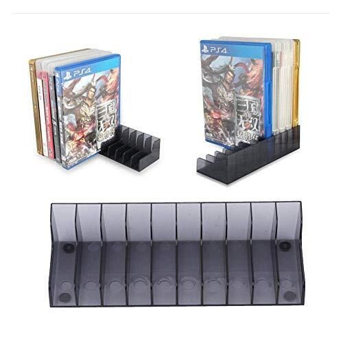 Diyeeni 2 stuks Game Card houder, grote capaciteit dvd-houder, draagbare gaming cd-geheugenstandaard houder voor PS4/Slim/PRO, duurzaam