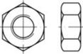 TOOLCRAFT Zeskantmoeren M6 DIN 934 RVS A2 100 stuk(s)