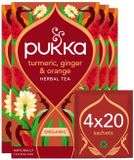 Pukka Turmeric, Ginger & Orange Organic Herbal Tea - 80 Tea Bags