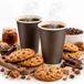 Bol Bol à café en carton 80mm 240ml 8oz Noir 100 pièces