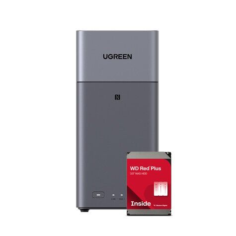 Ugreen WD 8TB NAS met 2x 4TB WD RED