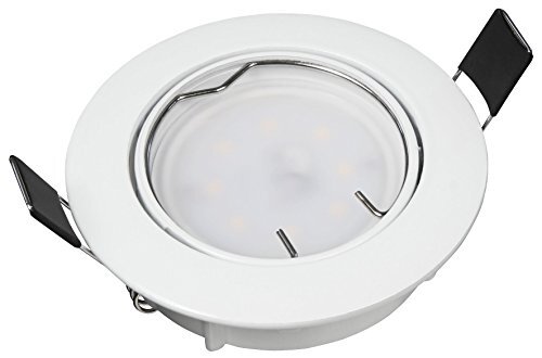 Muellerlicht LED-inbouwlamp, 5W, 400lm, 82x24mm, warm wit, 2700K, witte behuizing, draaibaar