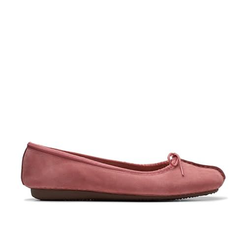 Clarks Freckle Ice Ballerina's voor dames, Dusty Rose Nbk, 35.5 EU