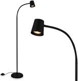 Briloner Skriva - Vloerlamp - woonkamer staande lamp - leeslamp - excl. GU10 - zwart - 127.5cm