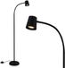 Briloner Skriva - Vloerlamp - woonkamer staande lamp - leeslamp - excl. GU10 - zwart - 127.5cm