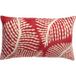 Vivaraise FLORA Housse de coussin brodée Papaye