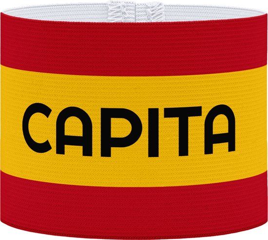 Aanvoerdersband - Capita - Senior - Rood, geel en zwart
