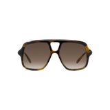Loewe Lunettes de soleil pour femme LW40161U Havane Rectangulaire Marron 54mm