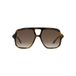 Loewe Lunettes de soleil pour femme LW40161U Havane Rectangulaire Marron 54mm