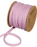 Halbach Seidenbänder Premium Woll breislang (veganistisch) breedte: 8 mm lengte: 15 m slanggaren met draad vulbaar voor doe-het-zelfprojecten en naambordjes kleur: pale bessen