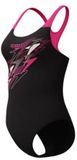Speedo Medley Logo Medalist 1 Piece Dames Sportbadpak - Zwart/Roze