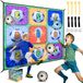 Tapis de jeu de football pliable en flanelle - vert