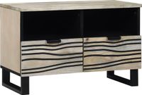 vidaXL TV-meubel 70 x 33 x 46 cm bewerkt hout wit