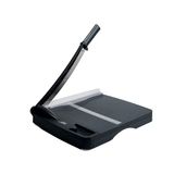 MP Papiersnijmachine, A4, professionele papiersnijder, handmatig, met magneet voor verbeterde grip, zwart