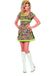 Wilbers Neon Popart jurk vrouw - Maat 40