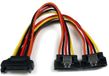 Startech.com 15 cm vastklikkende SATA voeding-Y-splitterkabeladapter