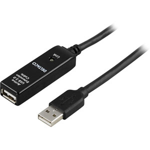 Deltaco USB Extension Cable, 10m