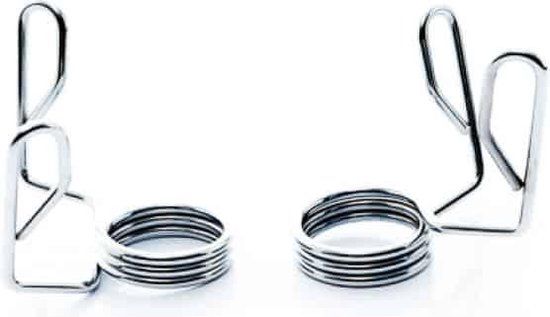 Muscle Power Olympische Halter Klemmen 50 mm - Chroom - Engels
