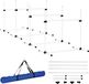 Chien entraînement set pour agilité - Saut d'obstacles - 4 pièces - Hauteur réglable - PE-plastique - 99 x 65 x 94 cm - Blanc