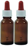 Viva huishoudelijke artikelen - Pipetfles van bruin glas, 20 ml, met etiketten, Made in Germany & BPA vrij