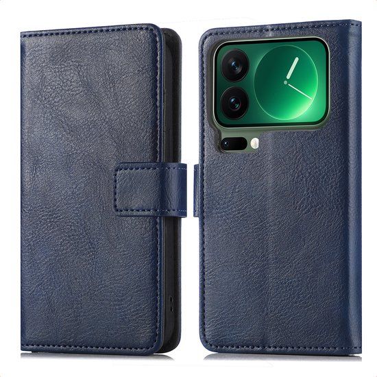 imoshion Hoesje - Geschikt voor Xiaomi 17 Pro Max - Luxe Bookcase - Donkerblauw