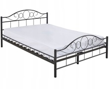 Viking Choice Metalen bedframe met lattenbodem - 160x200 cm - zwart